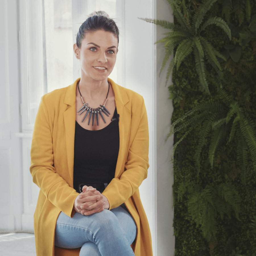 A thumbnail image for Eva Bacsi's episode of the Women at Antavo video series.